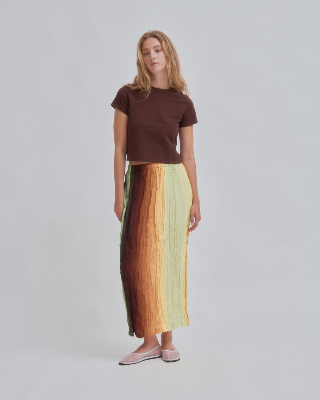 SAYAKA DAVIS NEW YORK Hand Pleated Skirt - Gradient