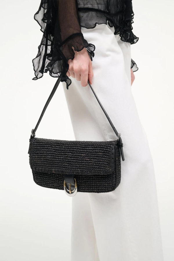Staud Harlow Raffia Bag