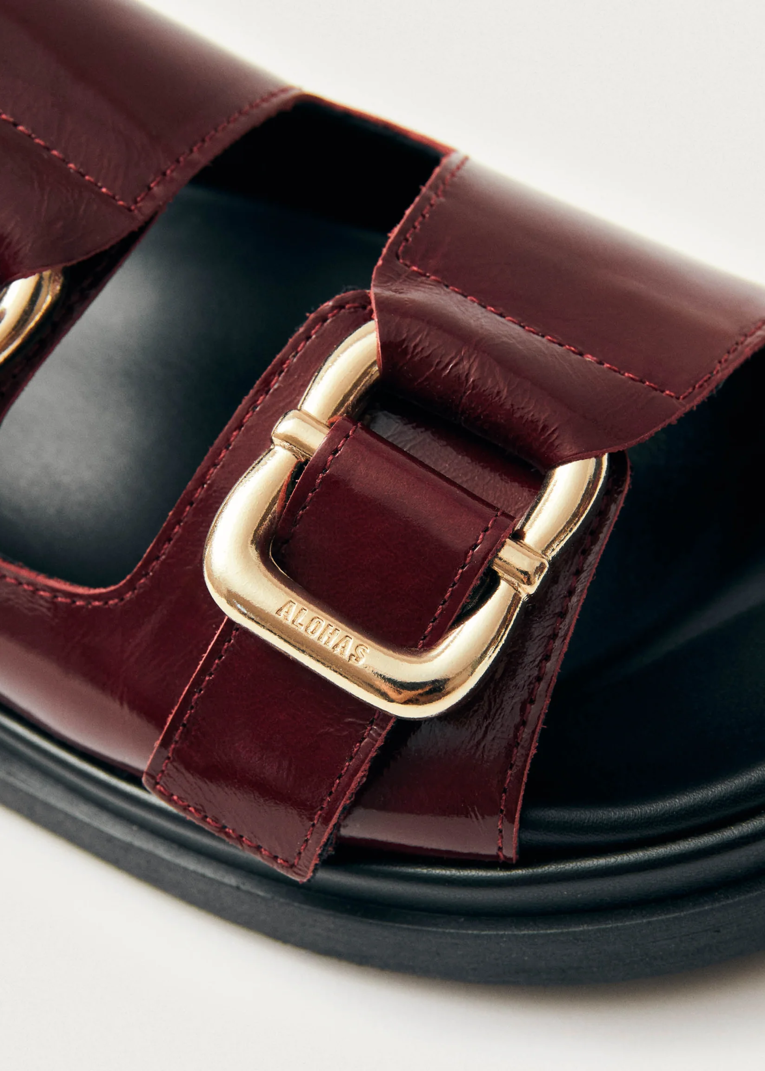 Alohas Harper Sandals - Burgundy