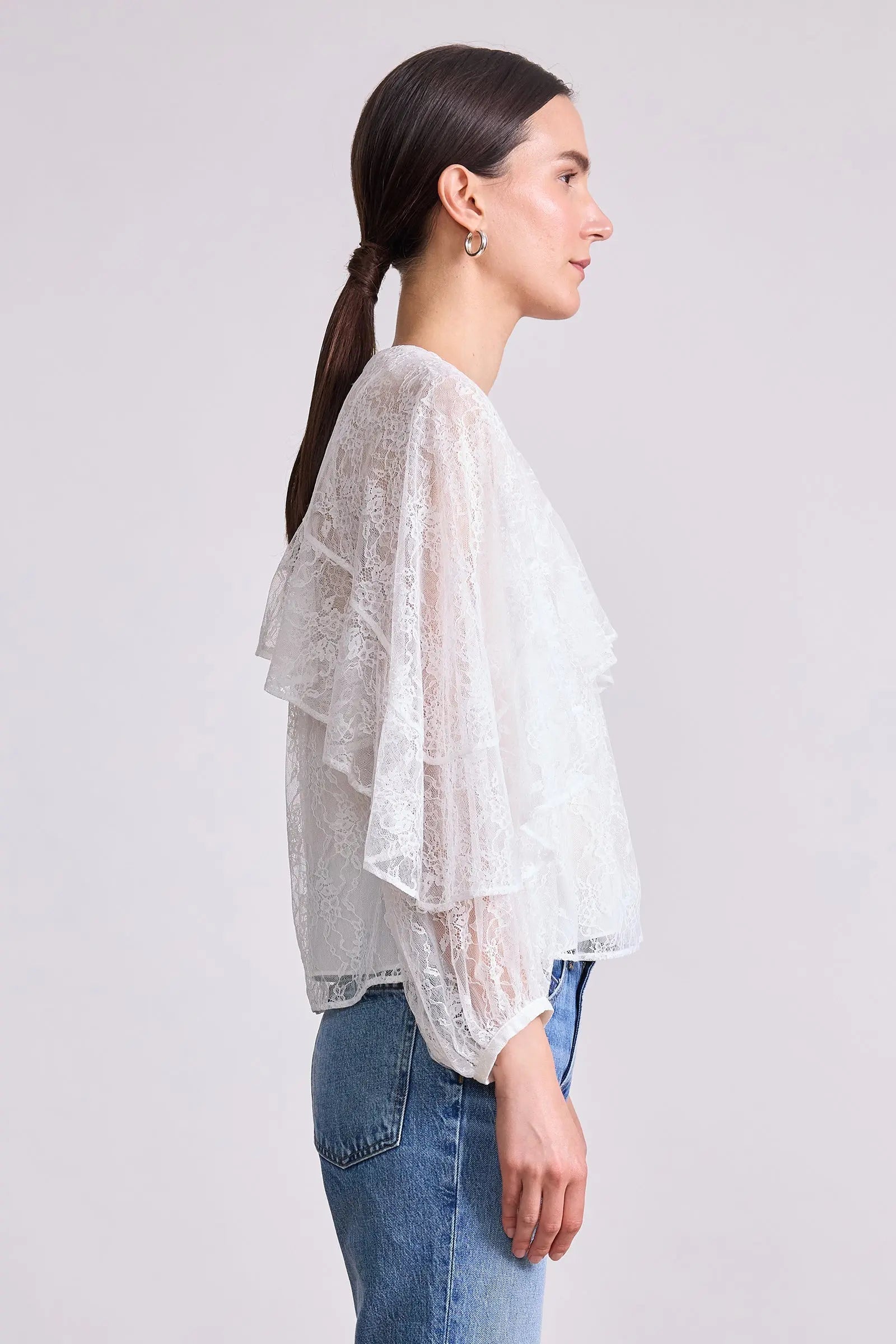 Apiece Apart Hazan Ruffle Top