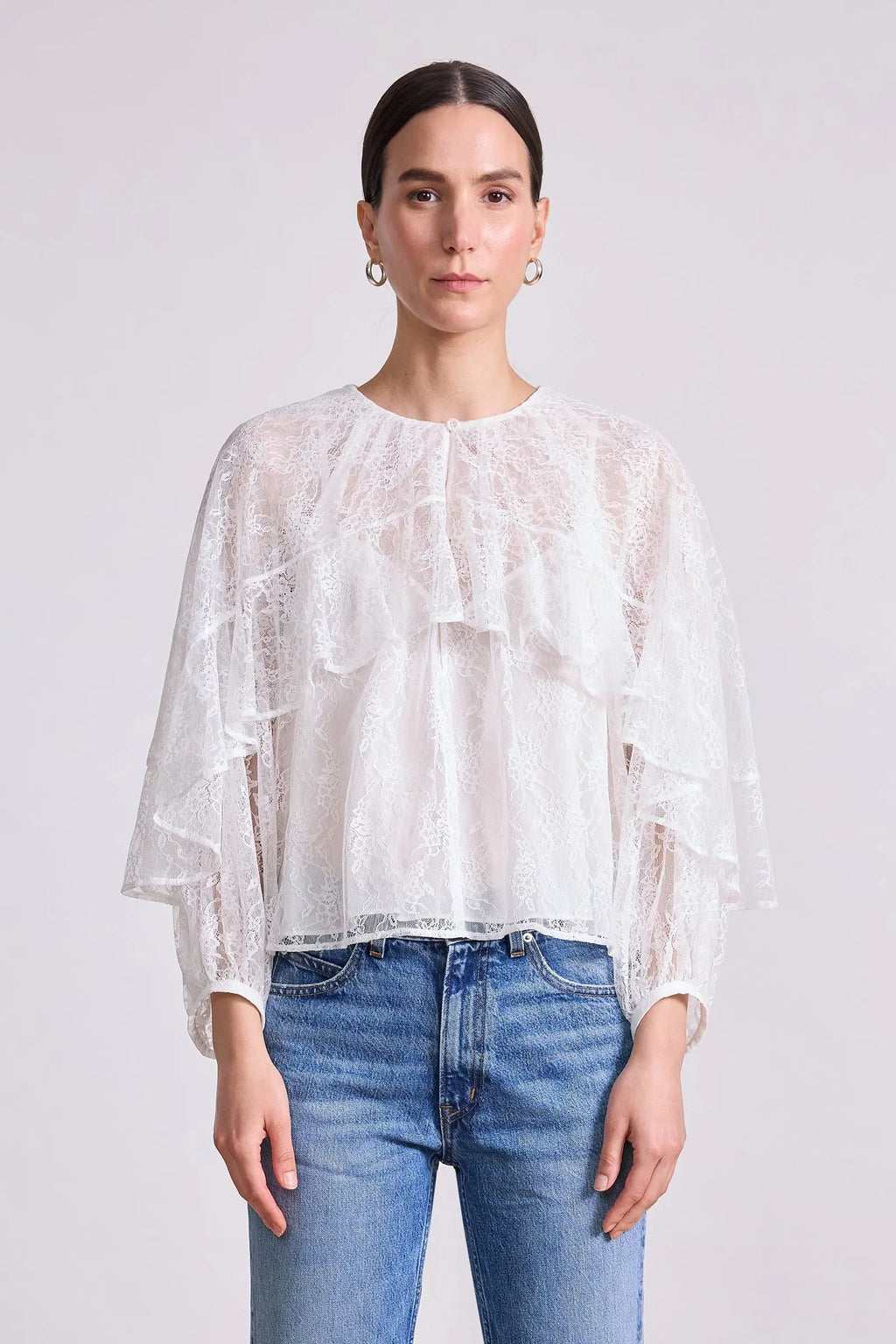 Apiece Apart Hazan Ruffle Top