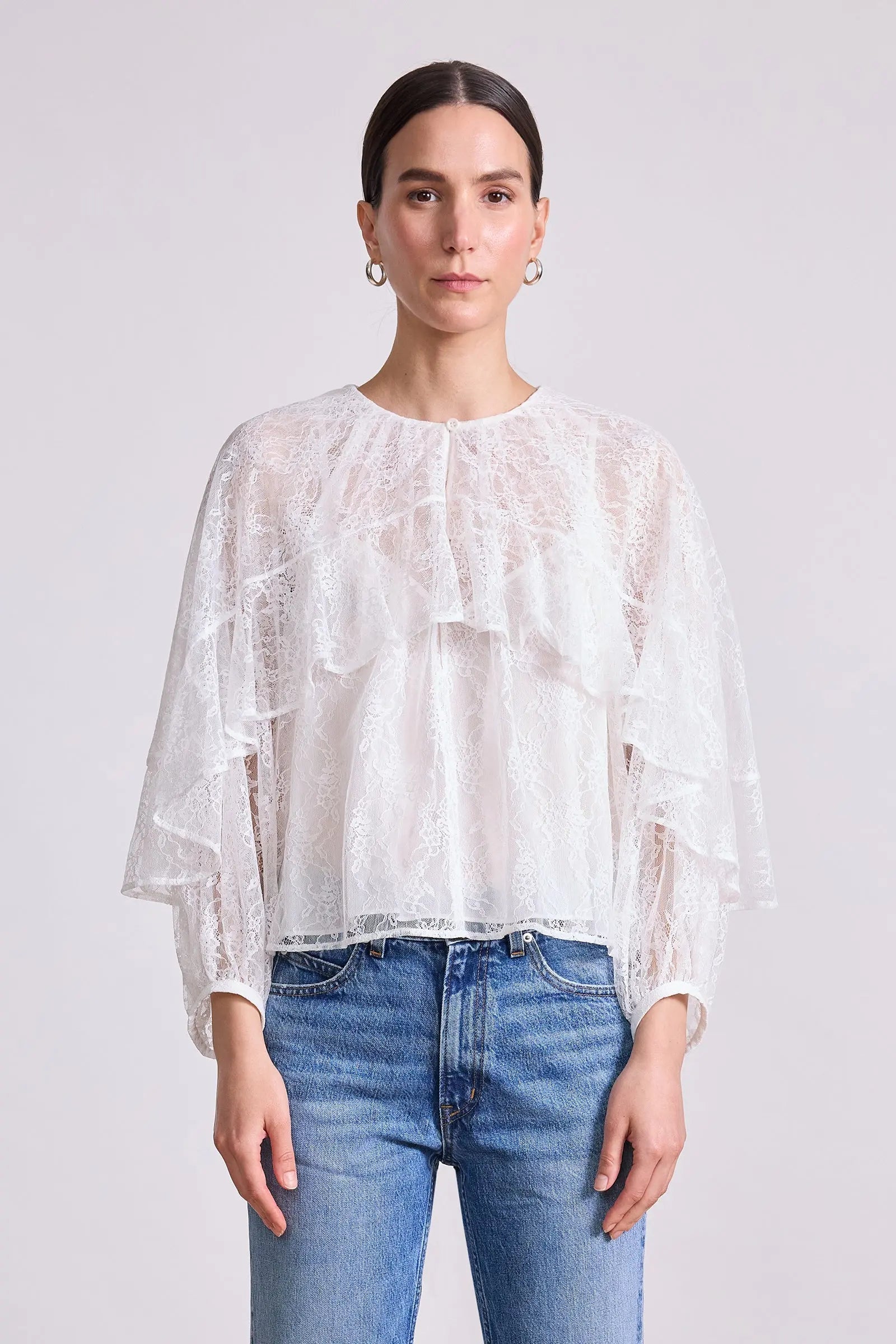 Apiece Apart Hazan Ruffle Top