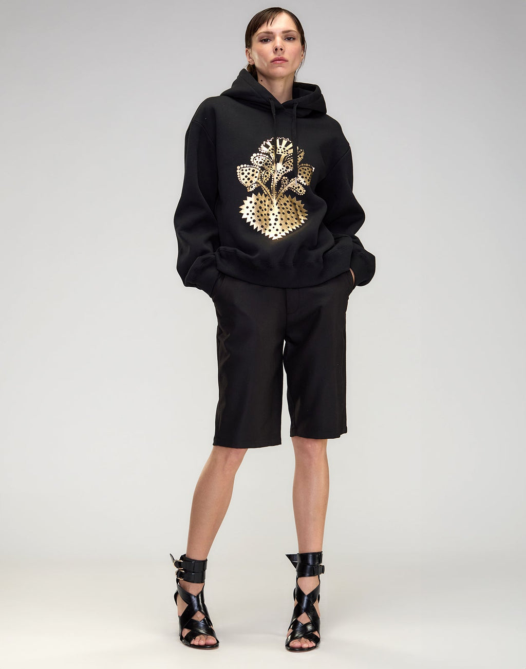 Cynthia Rowley Heart of Gold Sweatshirt - Black