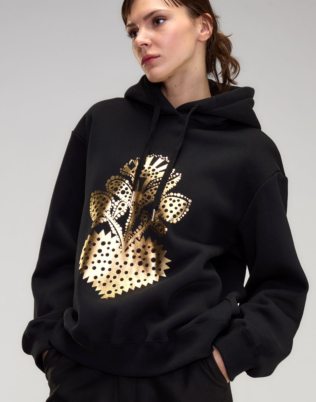 Cynthia Rowley Heart of Gold Sweatshirt - Black
