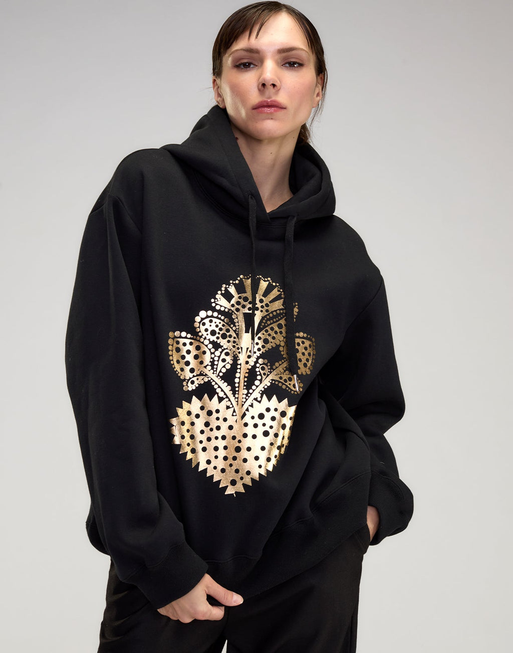 Cynthia Rowley Heart of Gold Sweatshirt - Black