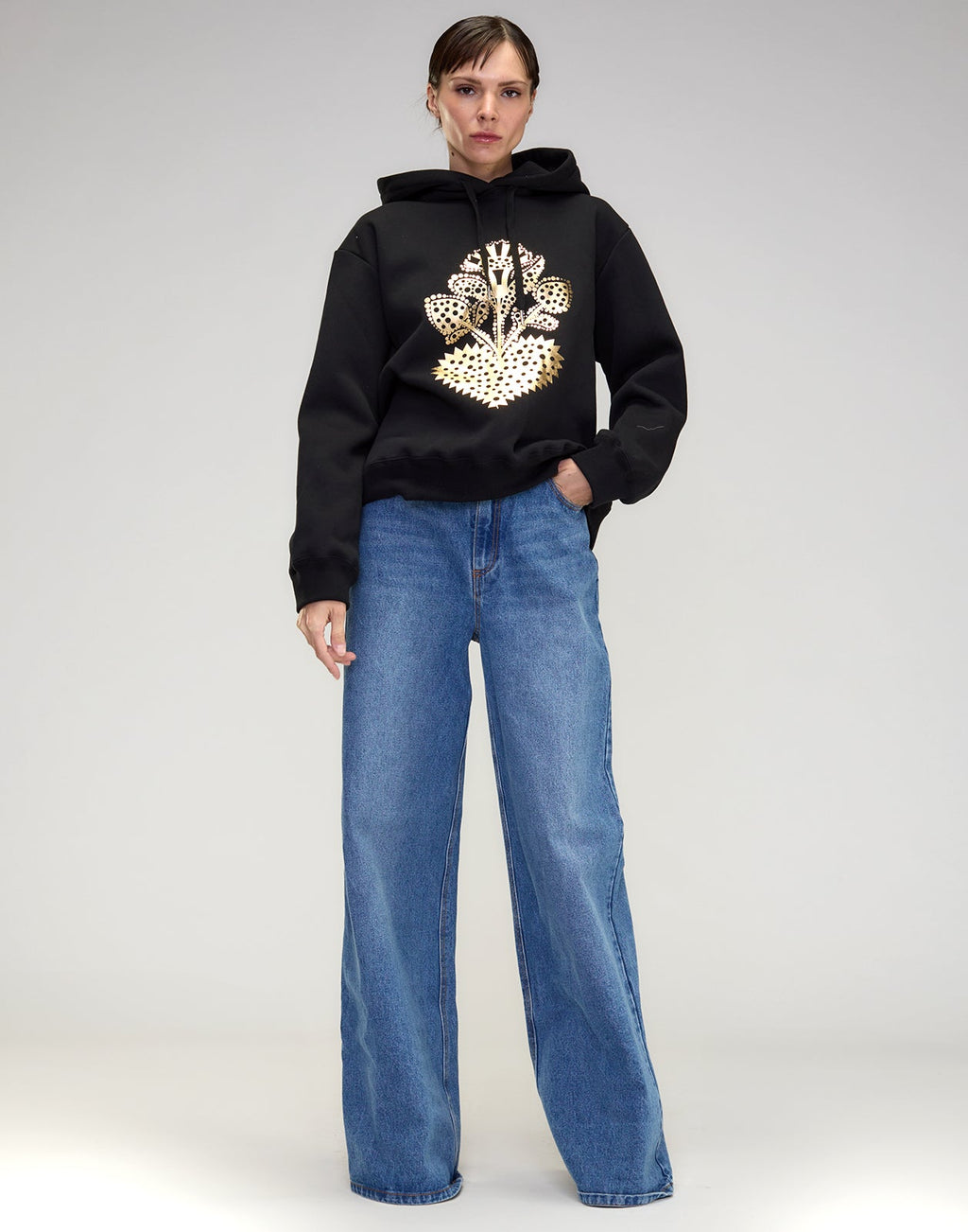 Cynthia Rowley Heart of Gold Sweatshirt - Black
