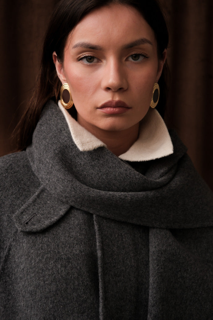 Heaven Mayhem Rowan Earring - Brown/Gold