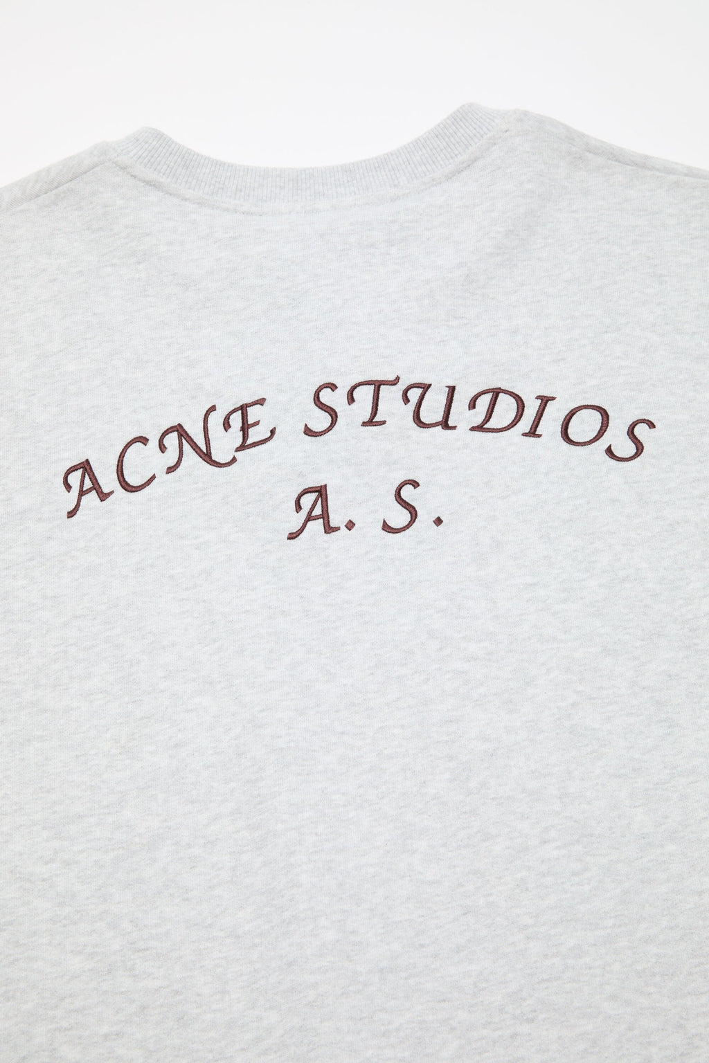 Acne Studios Henley Neck Sweatshirt - Pale Grey Melange