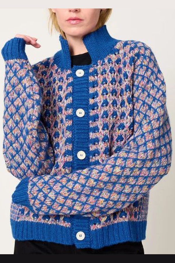 Henrik Vibskov Kimchi Cardigan - Blue Party