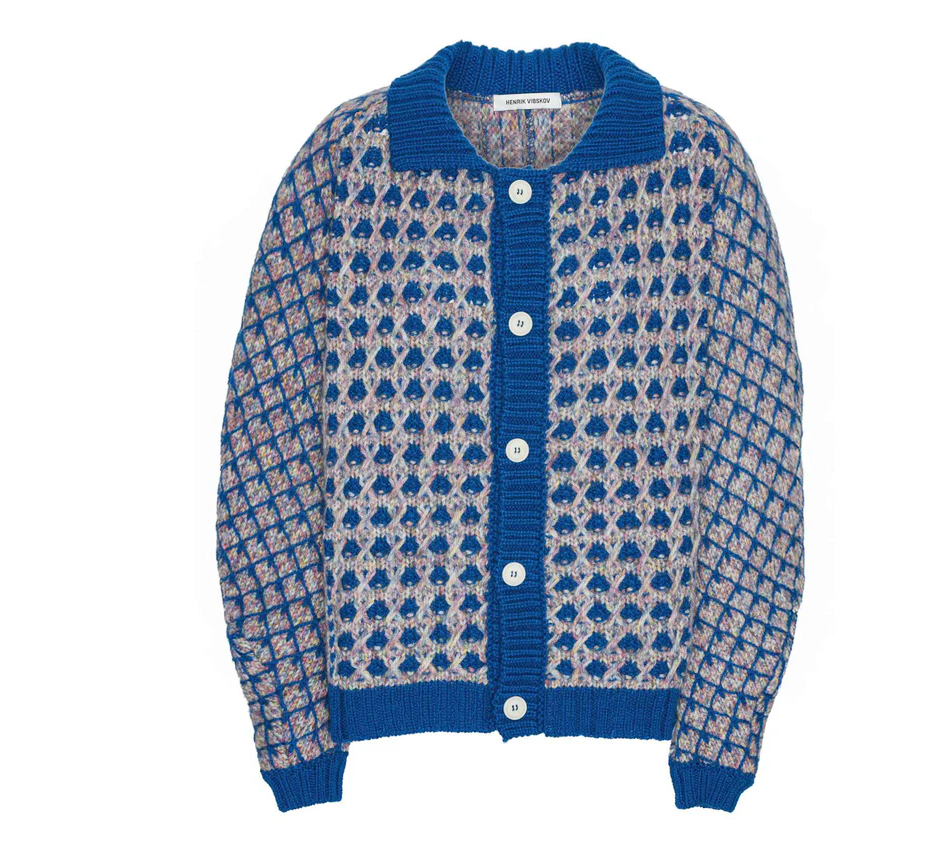 Henrik Vibskov Kimchi Cardigan - Blue Party