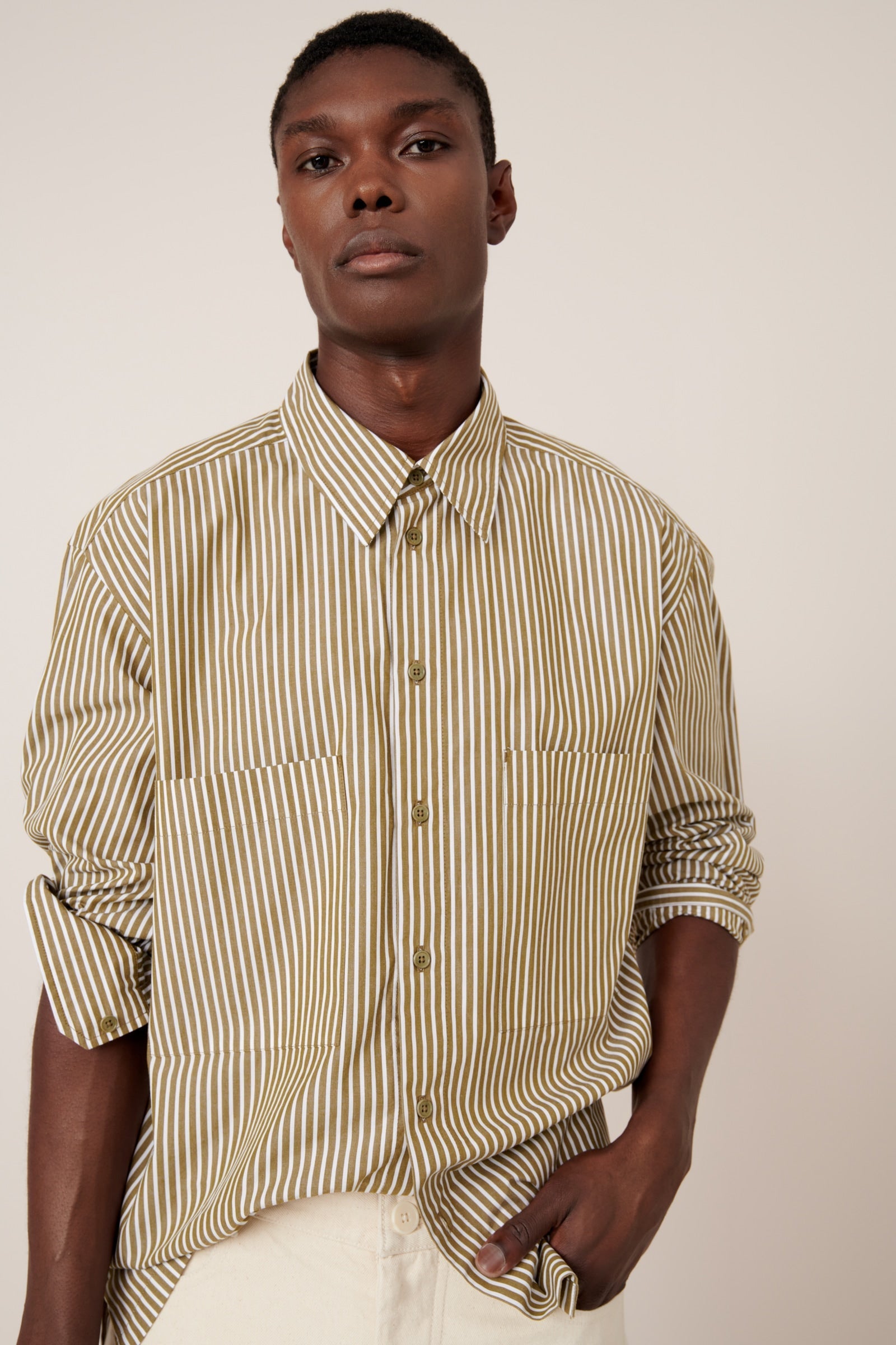 Kowtow Henry Shirt - Treetop Stripe