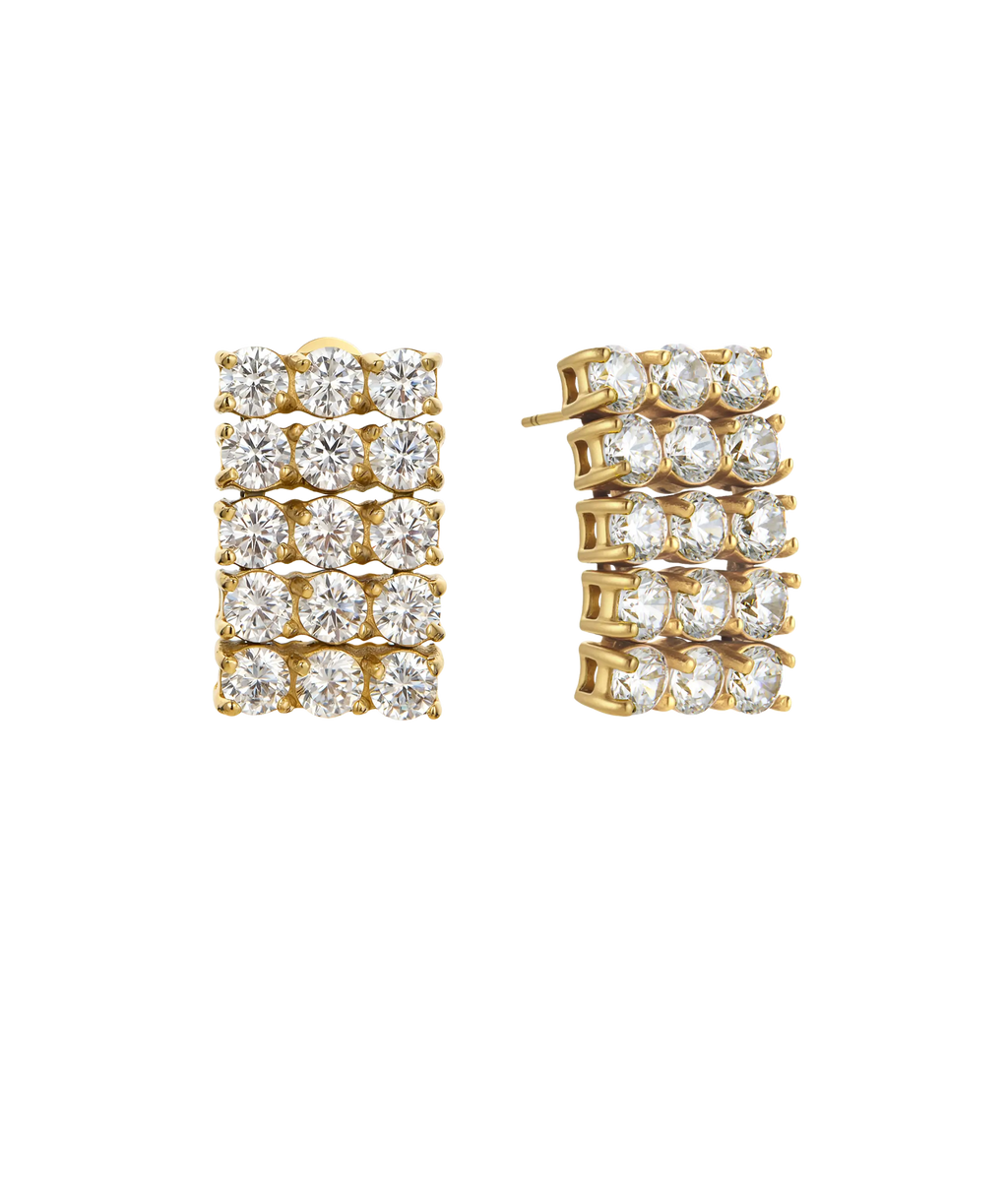 Hey Harper Aurea Rectangle Stud Earrings