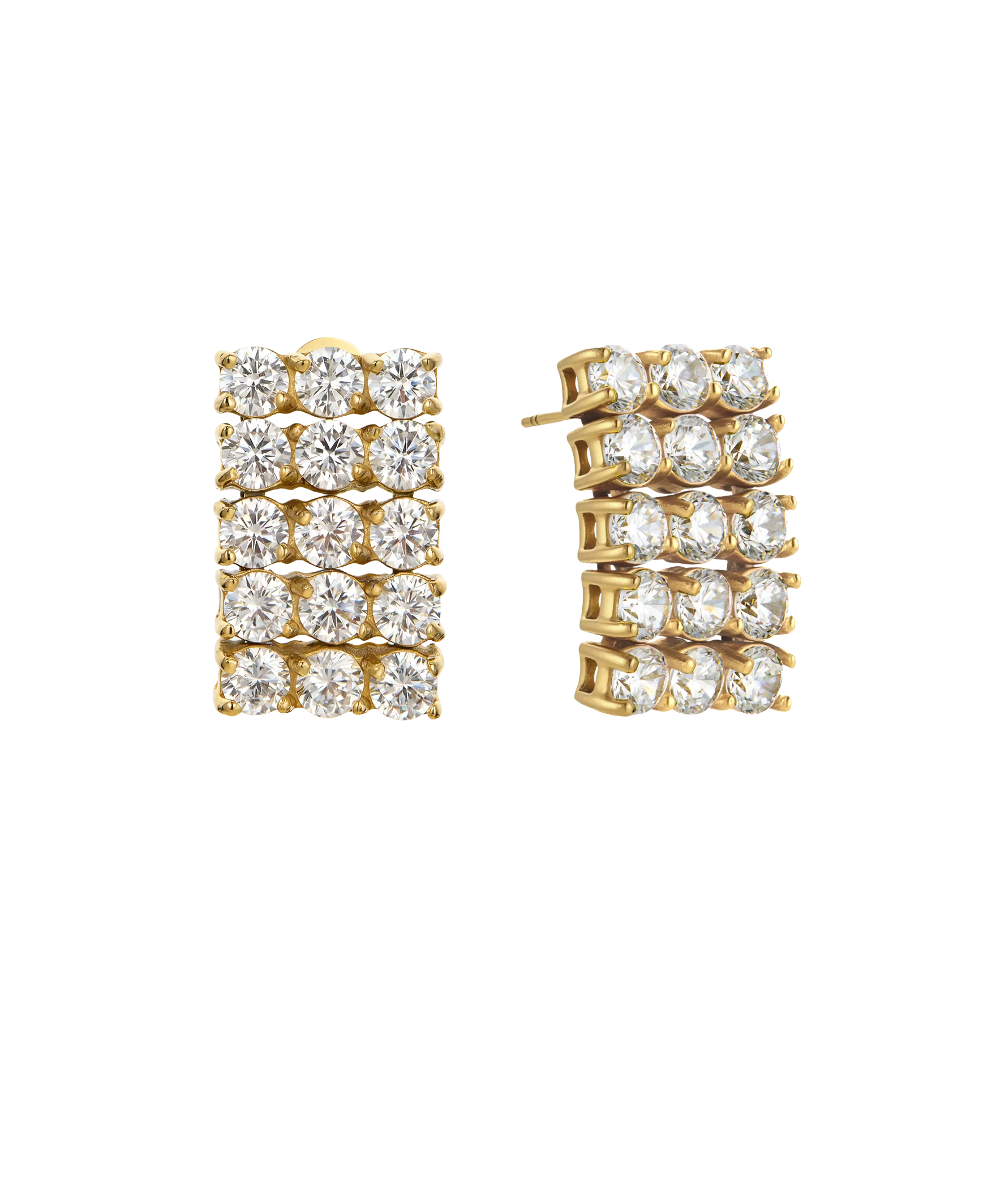 Hey Harper Aurea Rectangle Stud Earrings