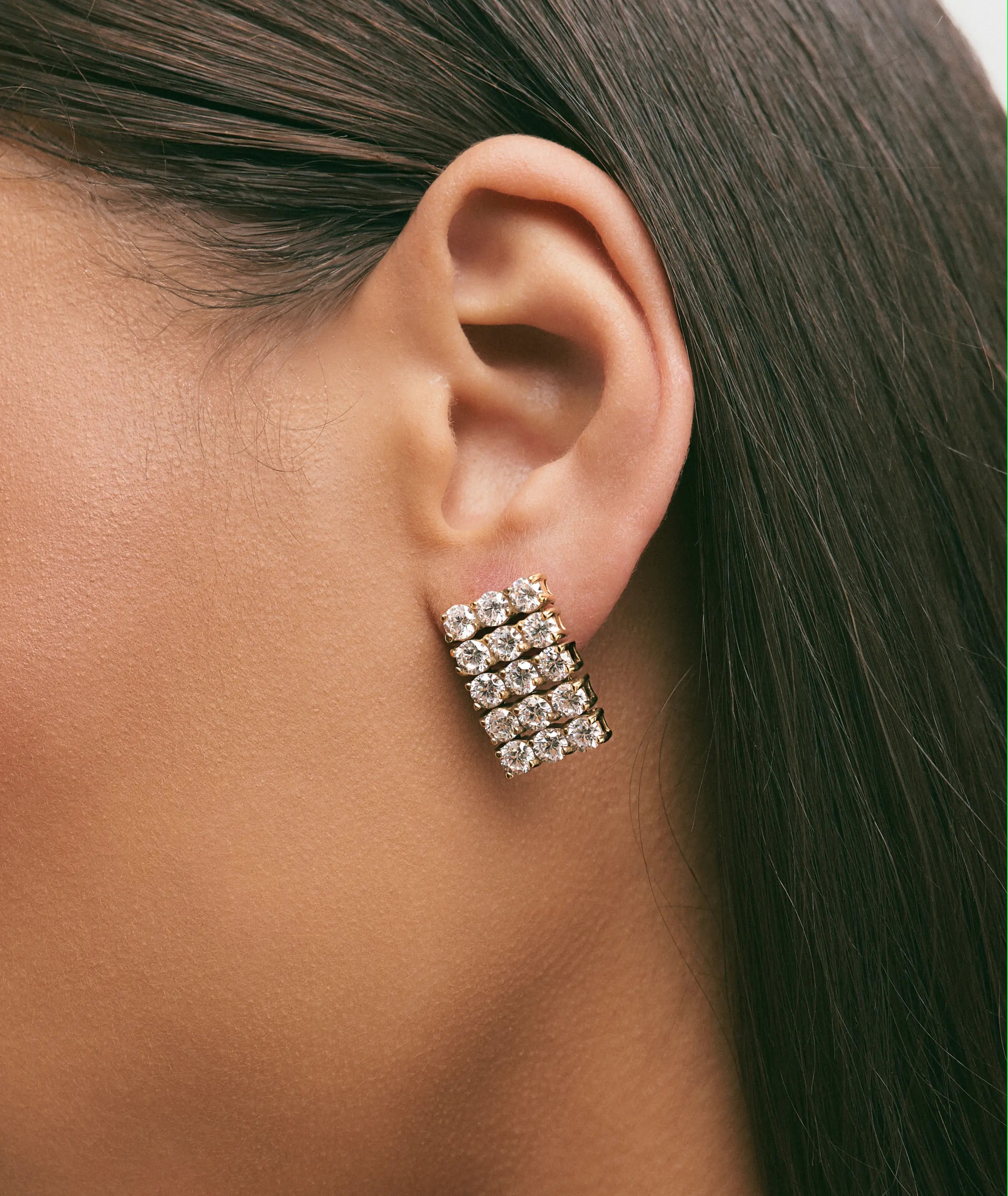 Hey Harper Aurea Rectangle Stud Earrings