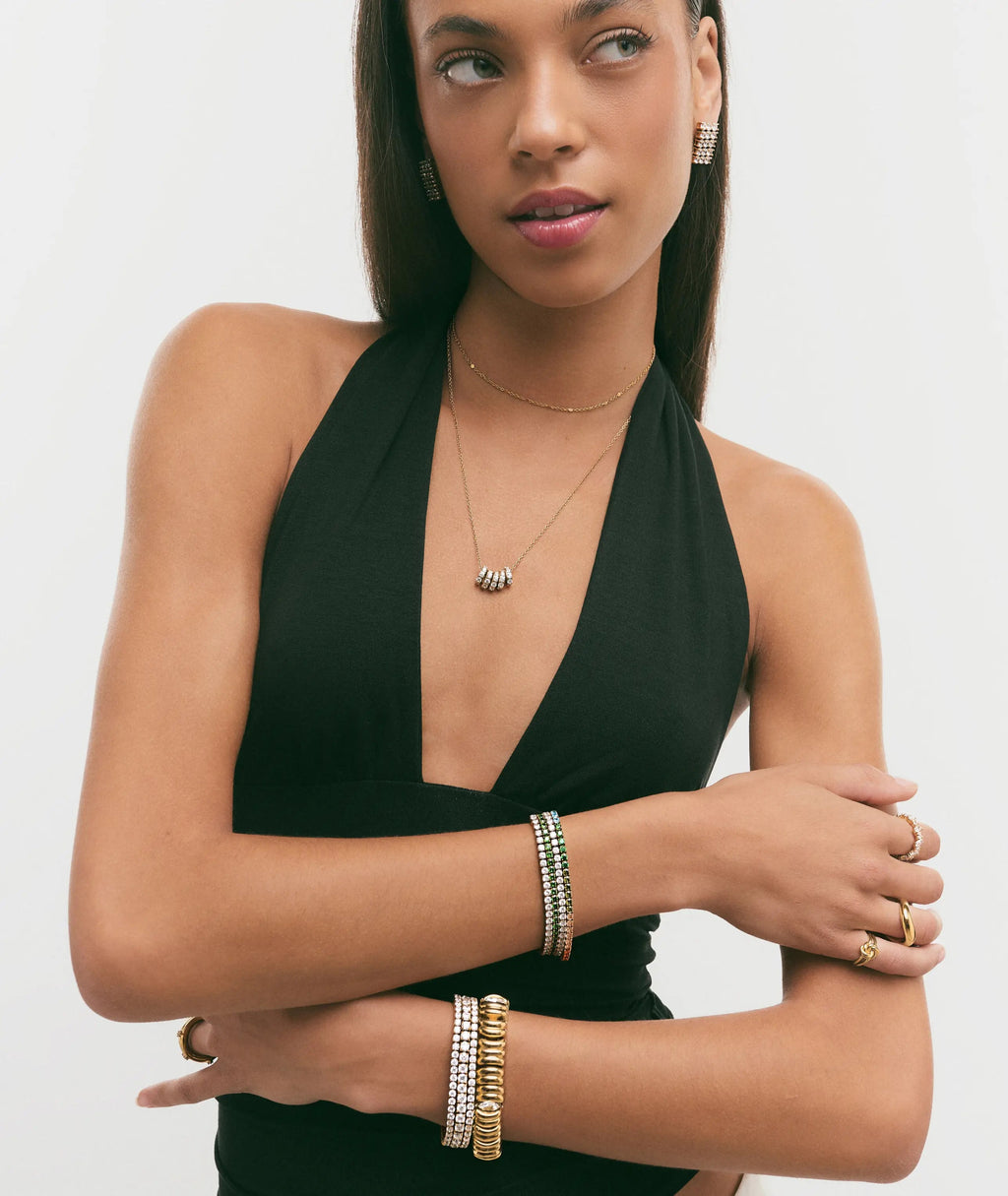 Hey Harper Aurea Rectangle Stud Earrings