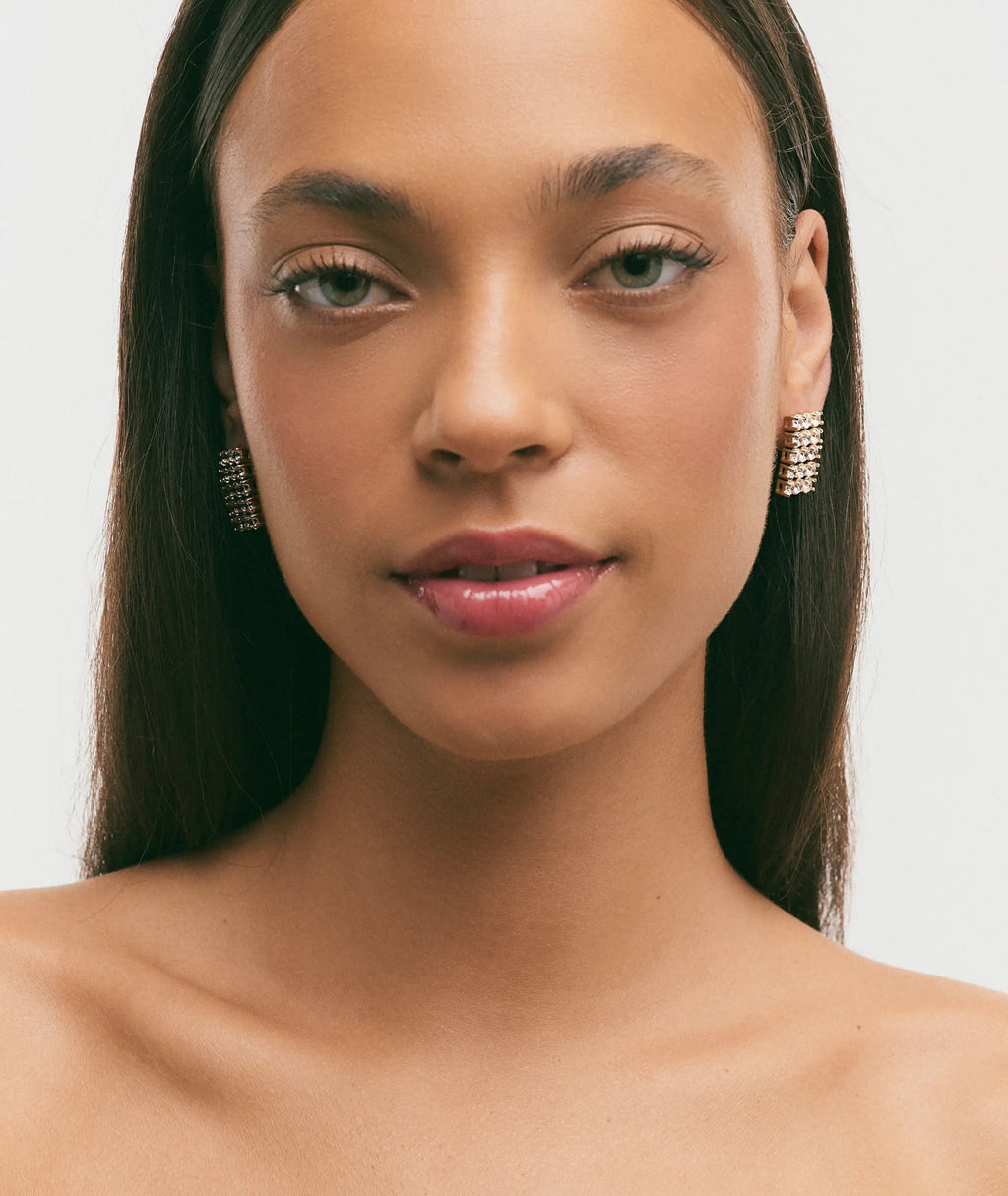 Hey Harper Aurea Rectangle Stud Earrings