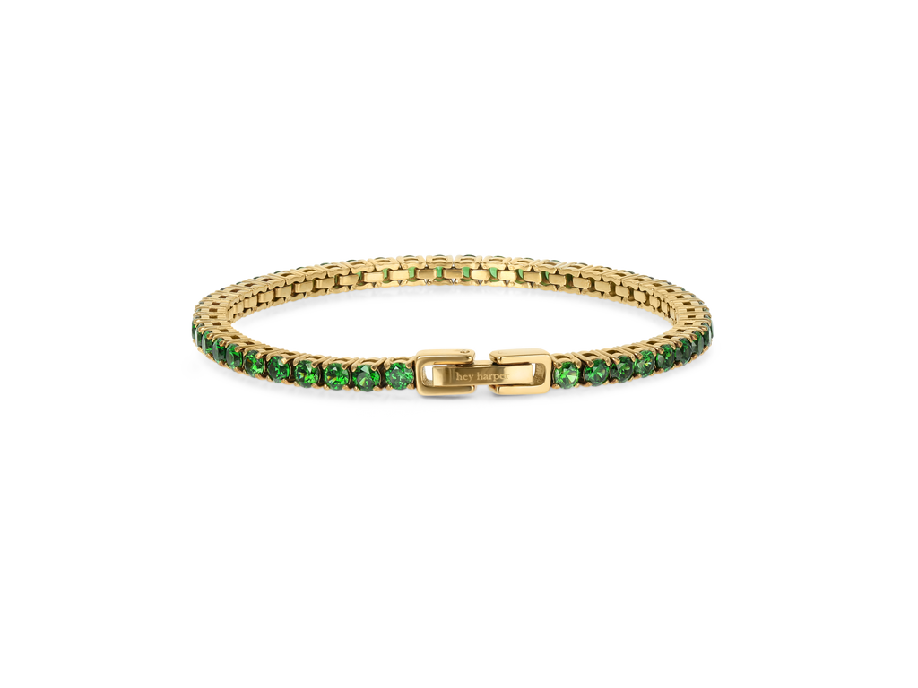 Hey Harper Aurea Tennis Bracelet - Green