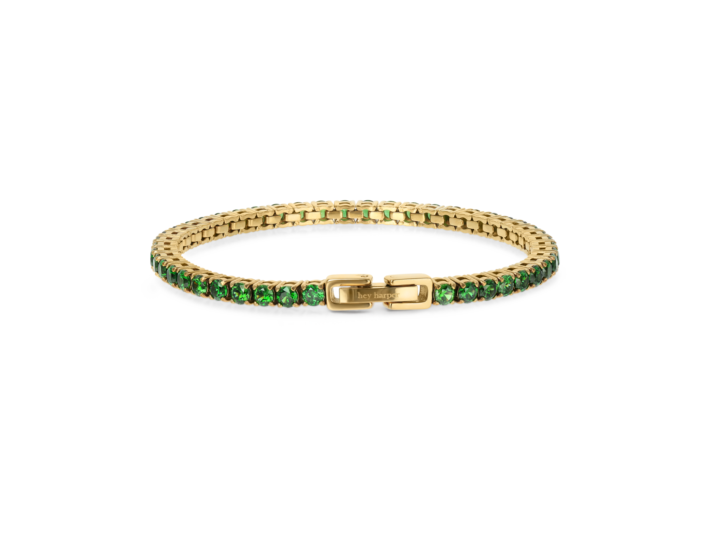 Hey Harper Aurea Tennis Bracelet - Green