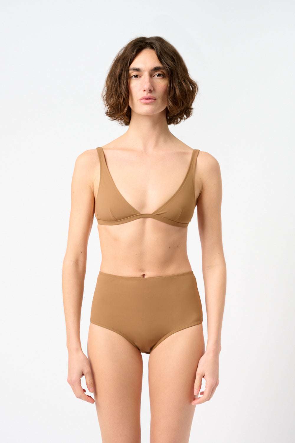 Totême High Bikini Briefs - Nougat