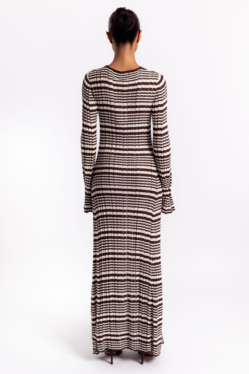 Holzweiler Rib Stripe Dress - Brown Mix