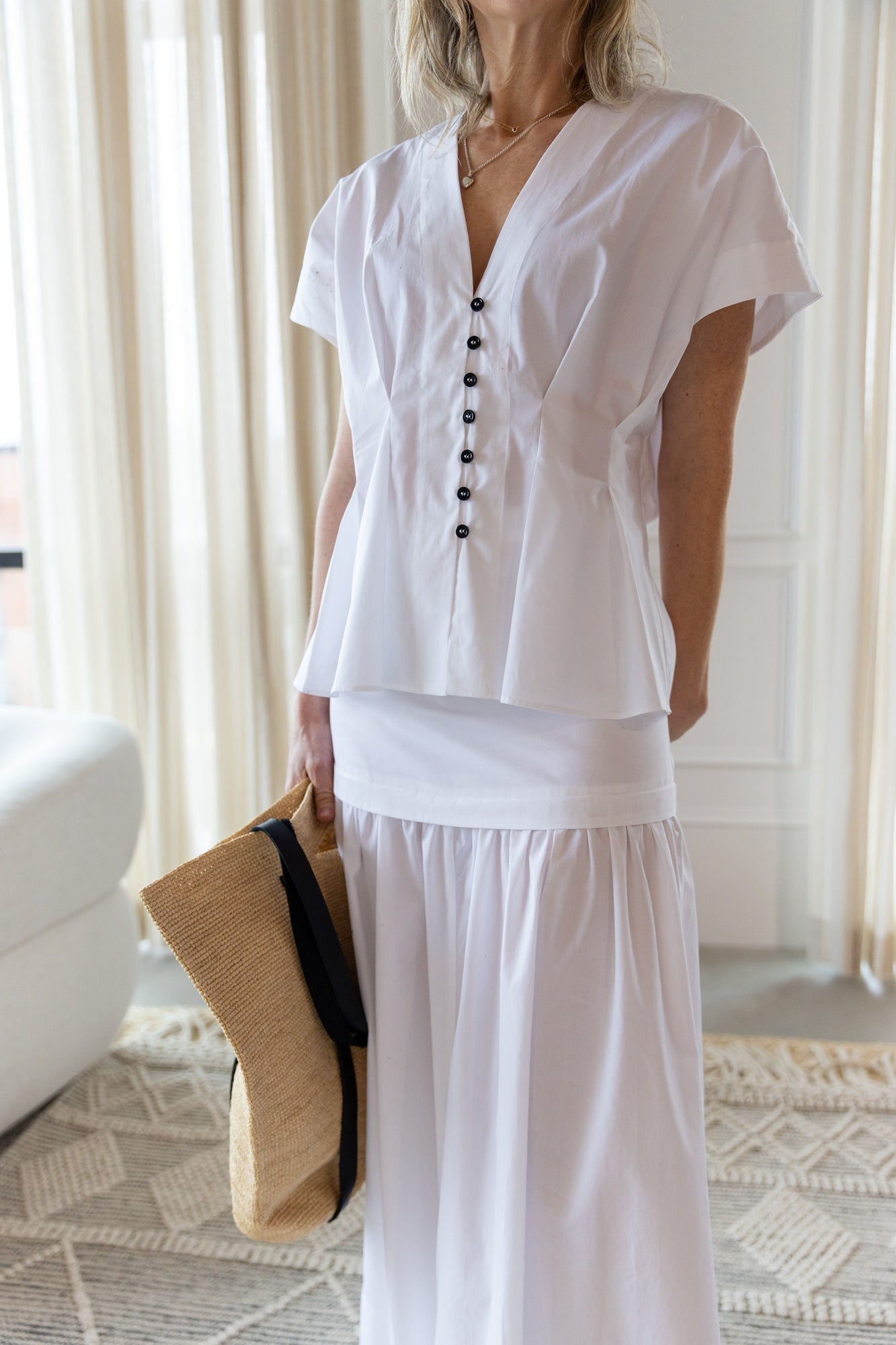 House of Dagmar Cotton Maxi Skirt