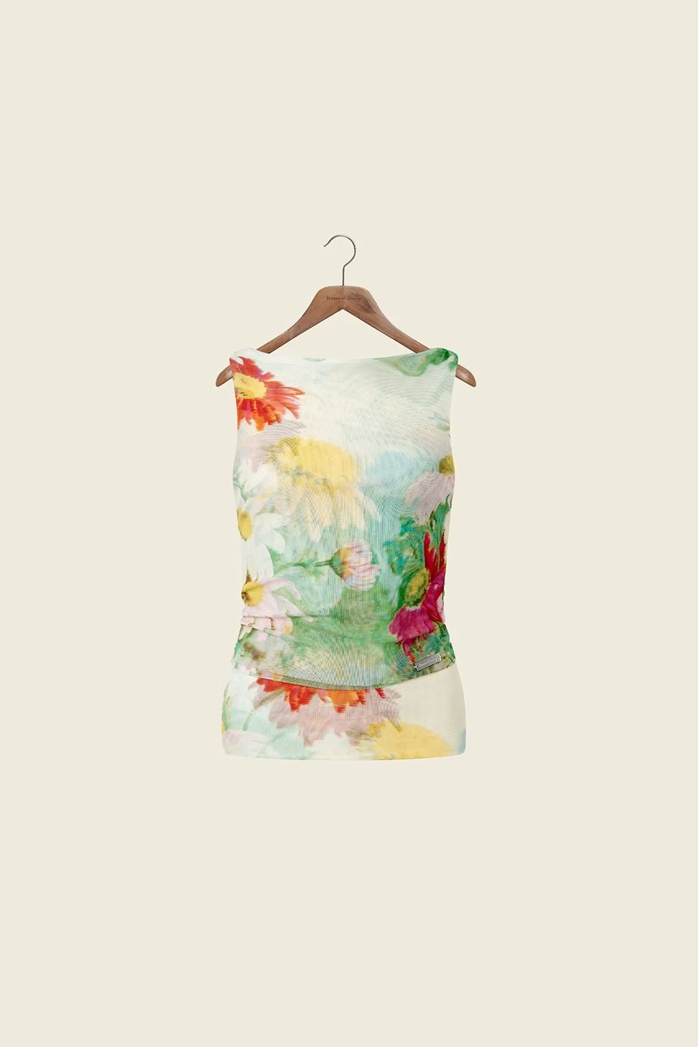 House of Sunny Cosmos Mesh Top - Multi