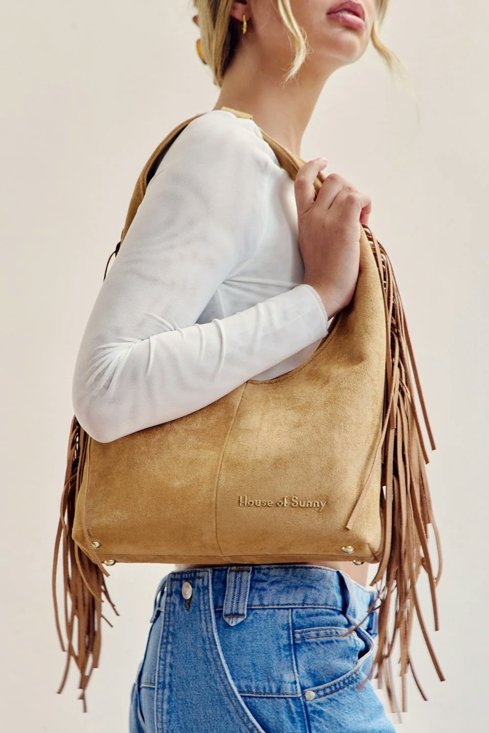 House of Sunny Tassel Sling Bag