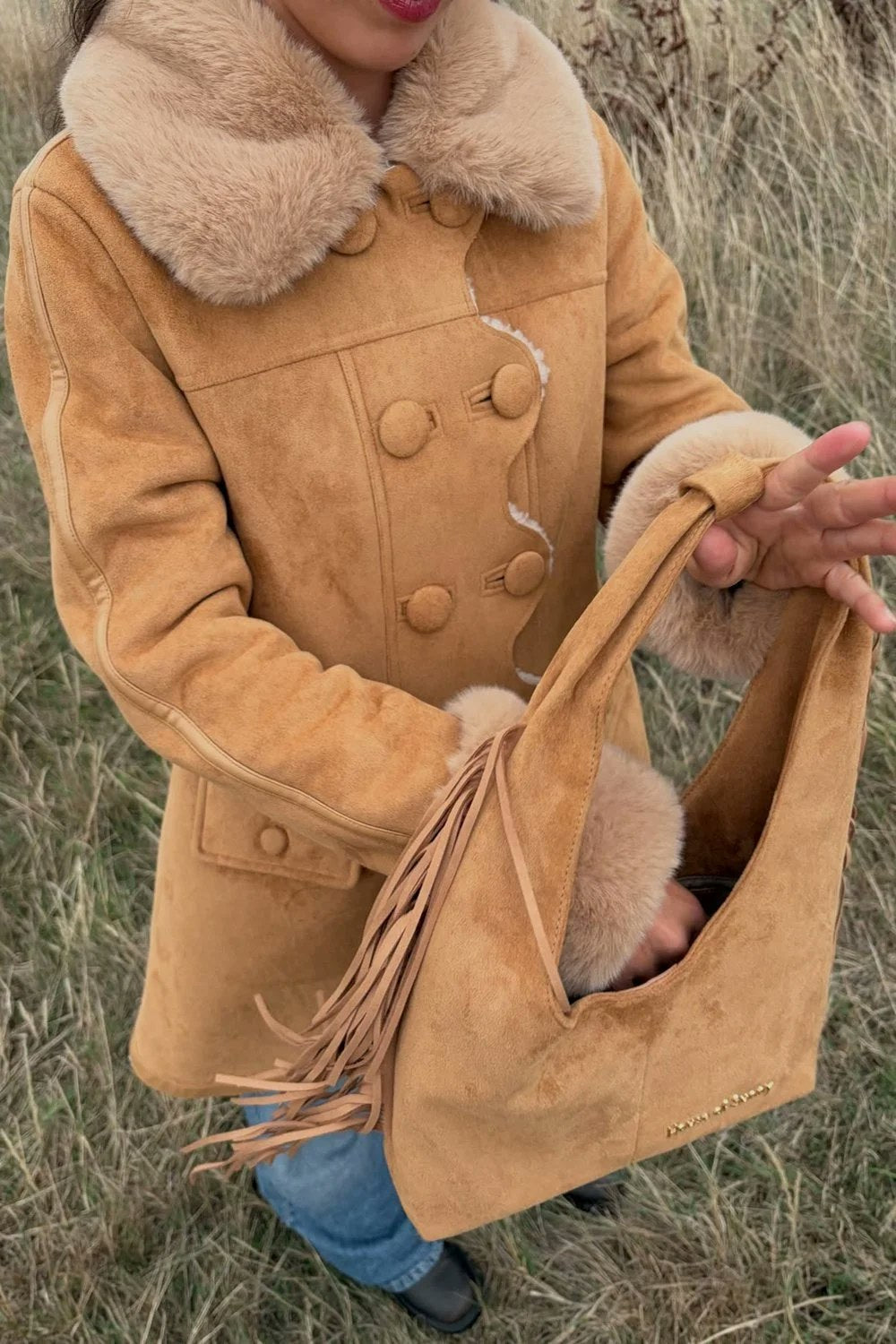 House of Sunny Tassel Sling Bag