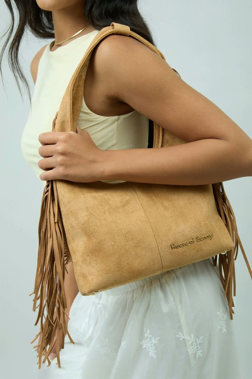 House of Sunny Tassel Sling Bag