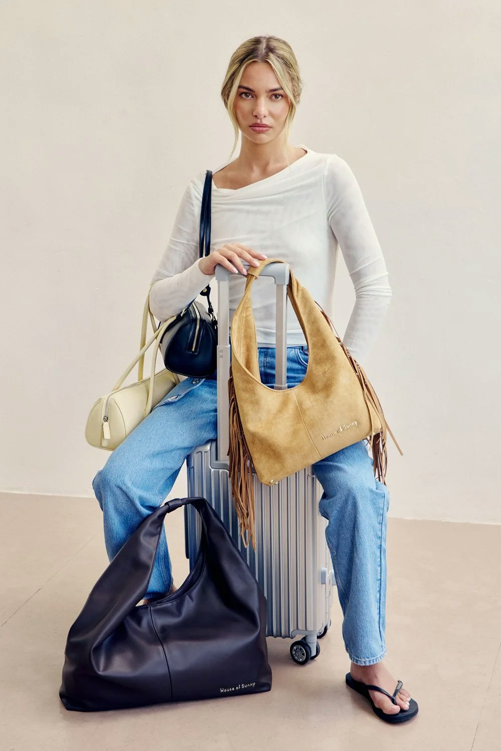 House of Sunny Tassel Sling Bag
