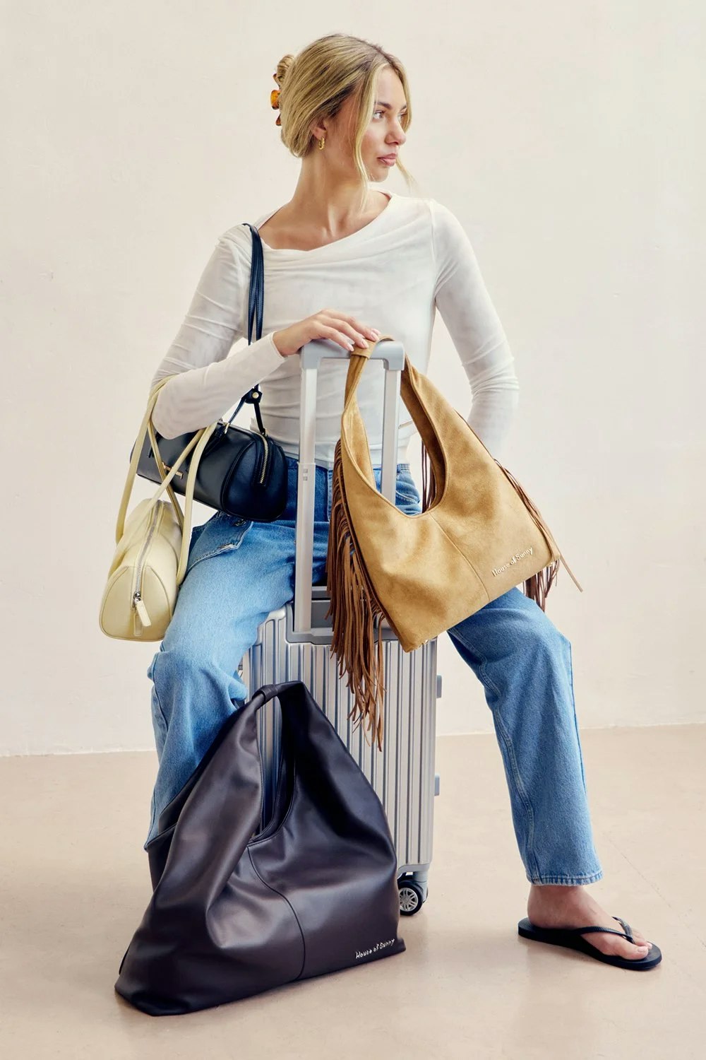 House of Sunny Tassel Sling Bag