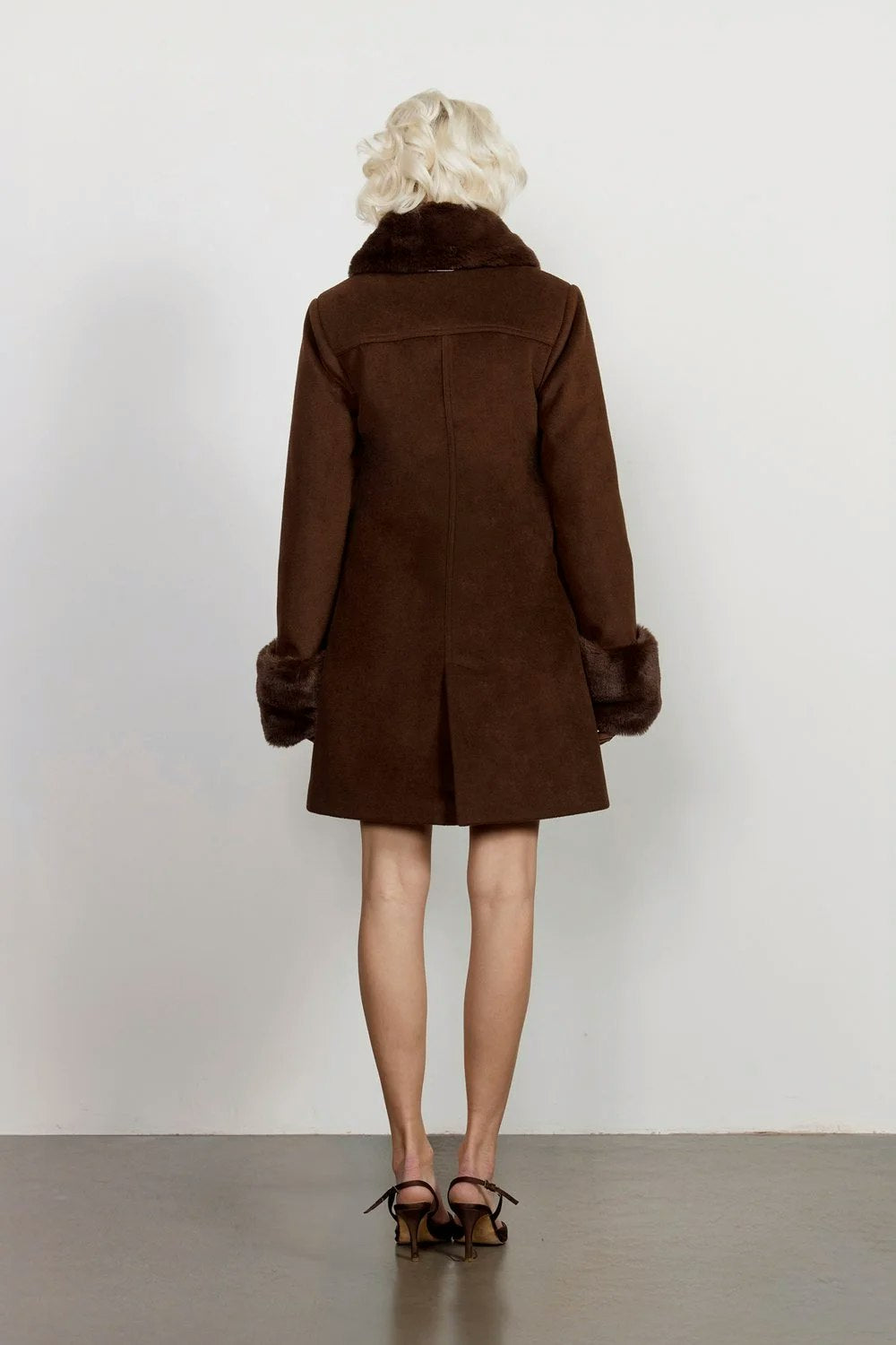 House of Sunny The Dolly Coat - Rosewood Brown