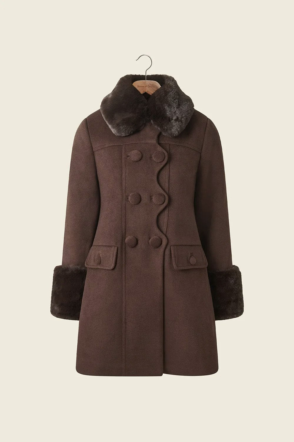House of Sunny The Dolly Coat - Rosewood Brown