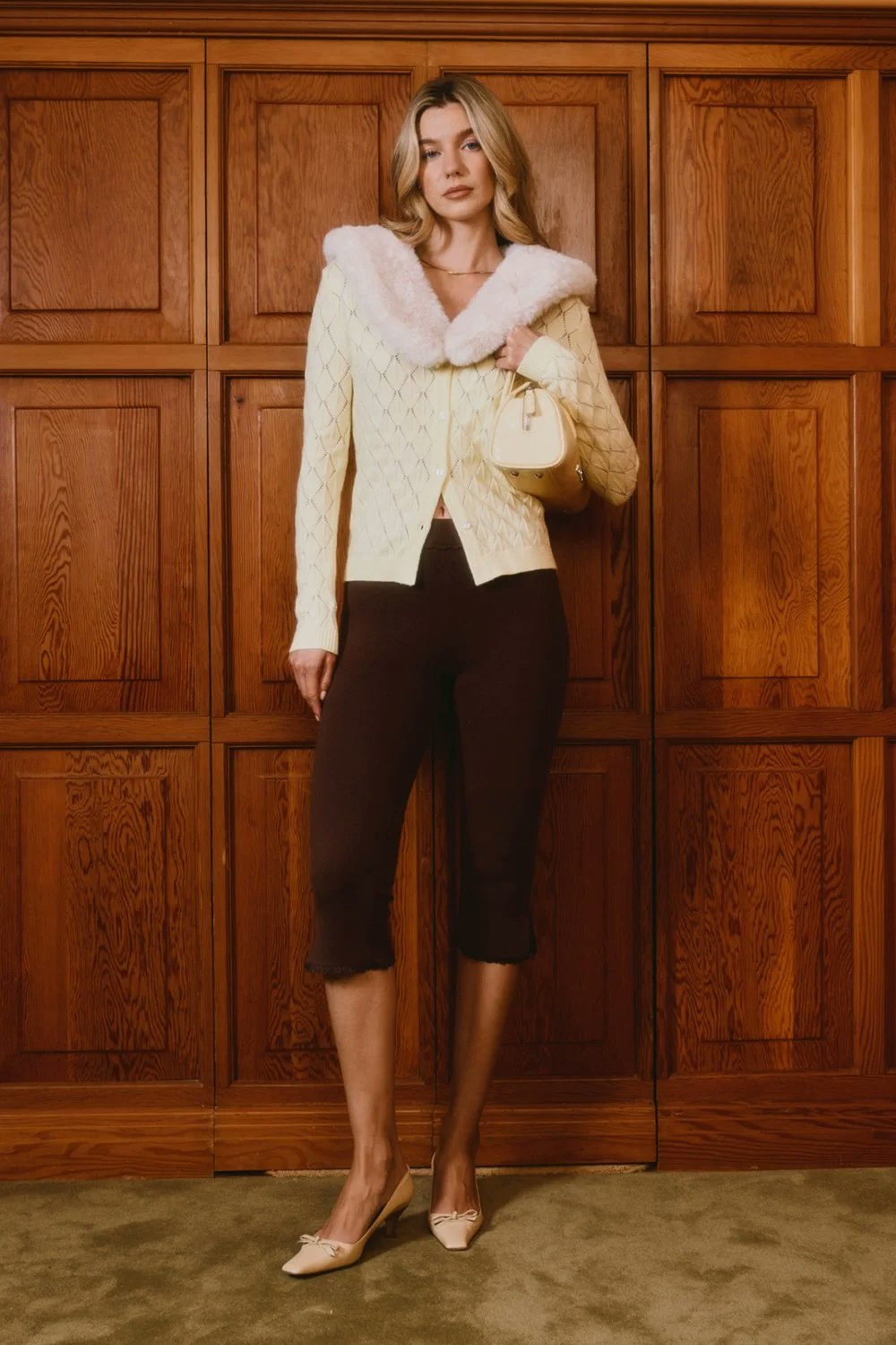 House of Sunny Shirley Bag - Butter
