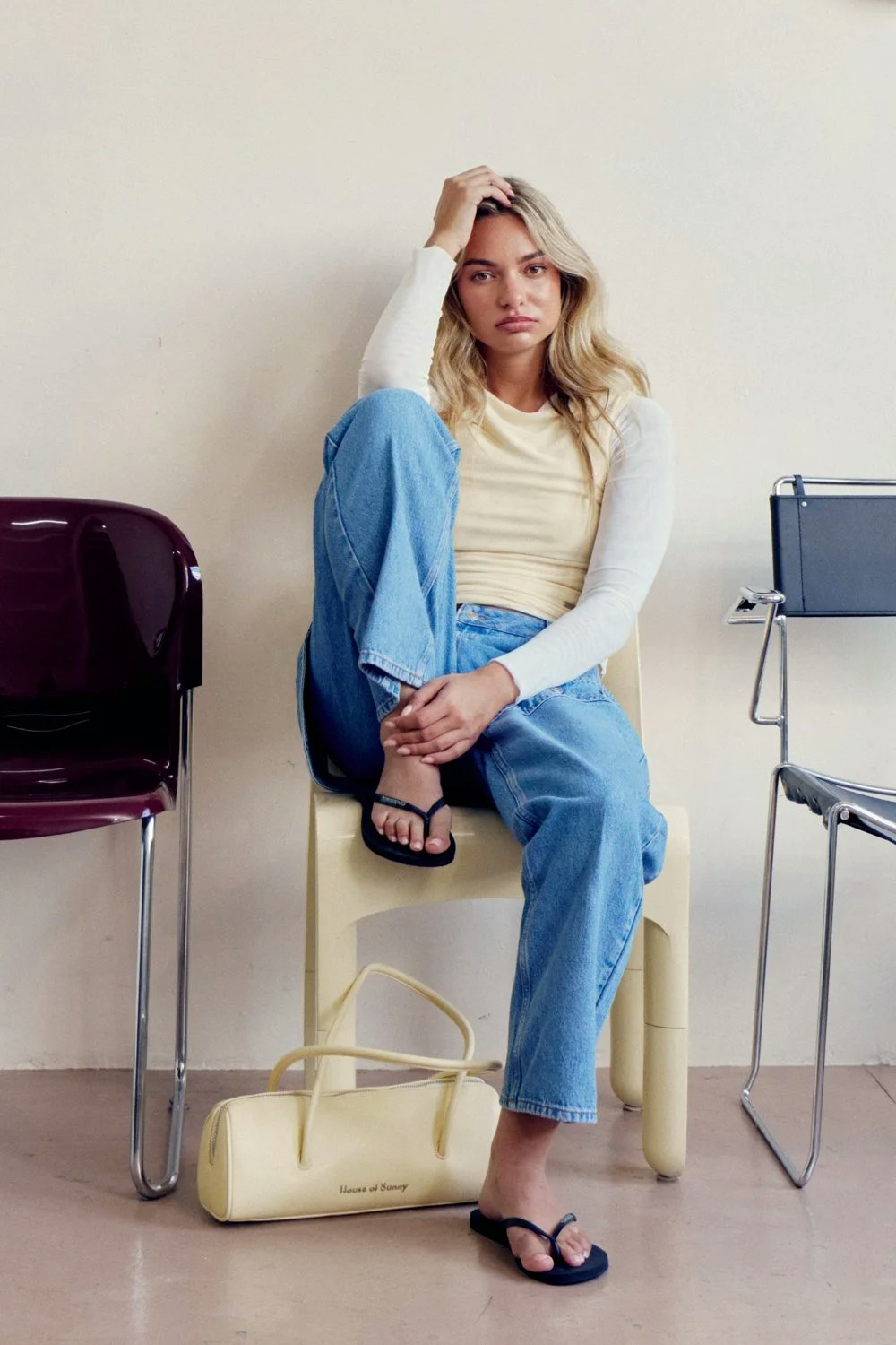 House of Sunny Shirley Bag - Butter