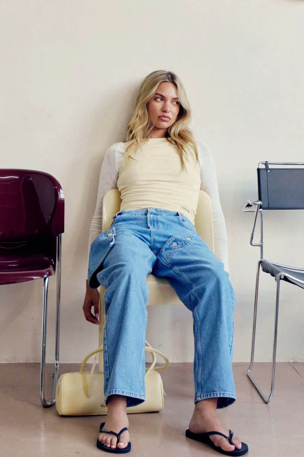 House of Sunny Shirley Bag - Butter