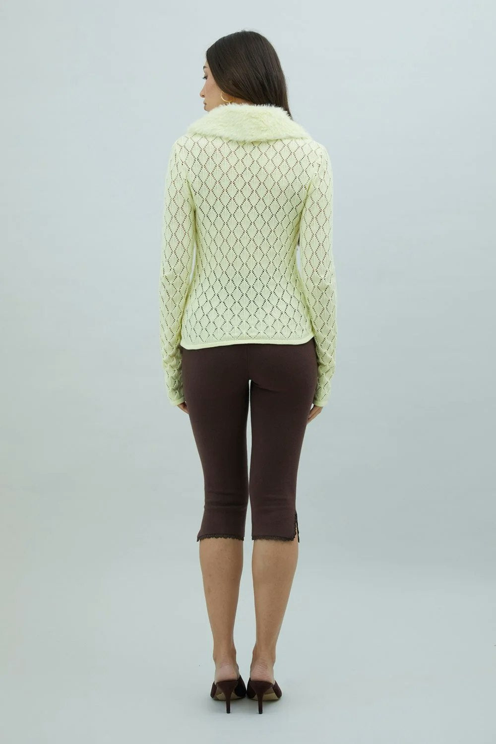 House of Sunny Vanilla Peggy Cardigan - Butter