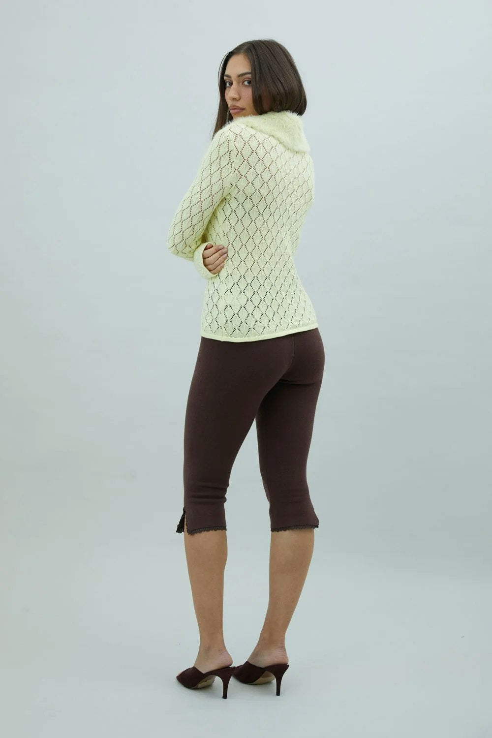 House of Sunny Vanilla Peggy Cardigan - Butter