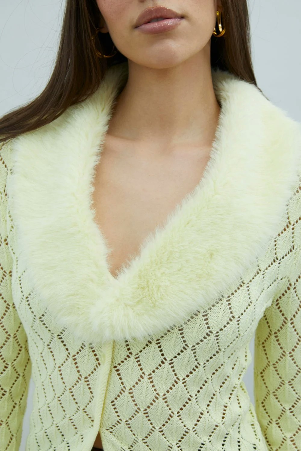 House of Sunny Vanilla Peggy Cardigan - Butter