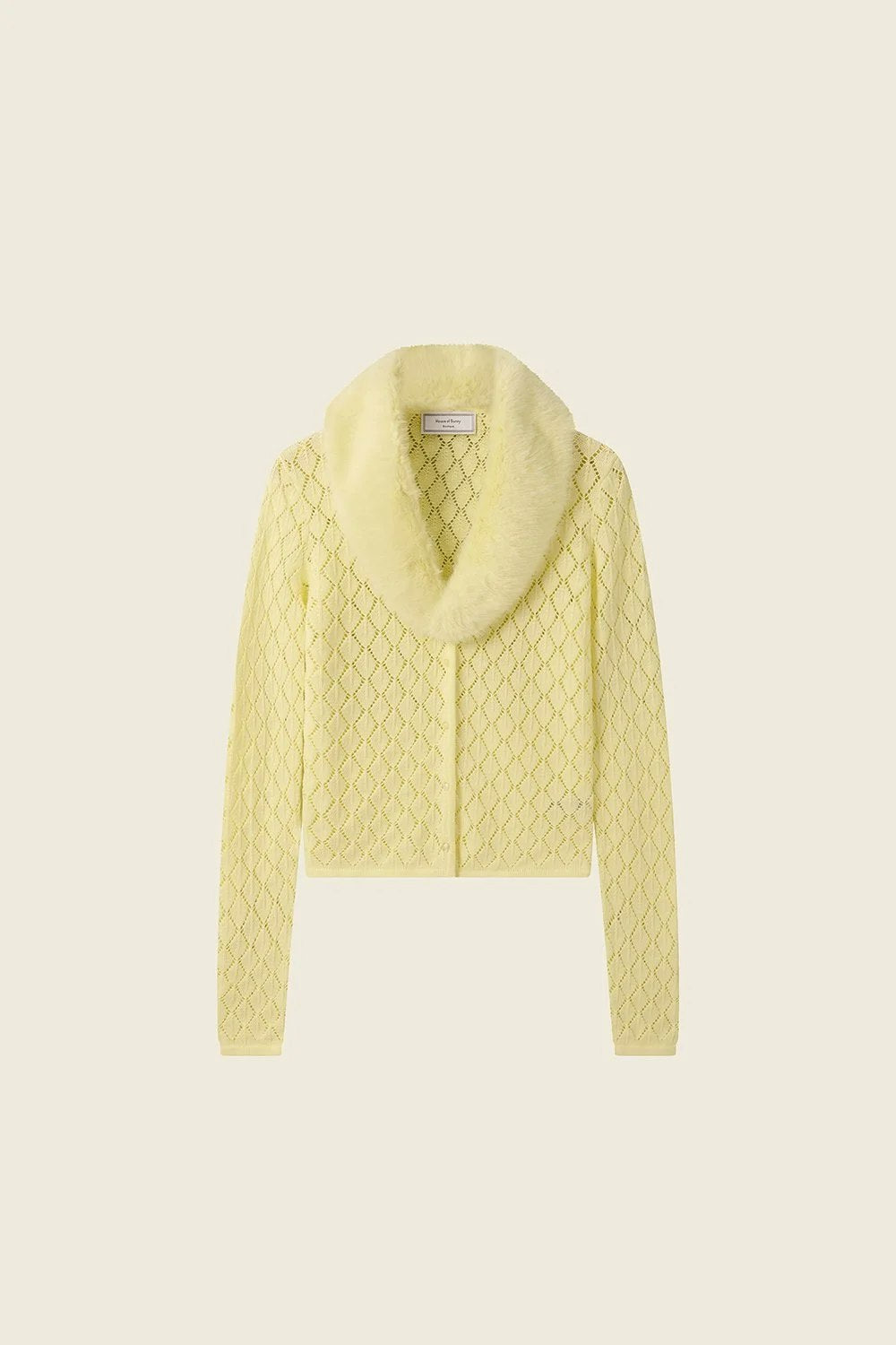 House of Sunny Vanilla Peggy Cardigan - Butter