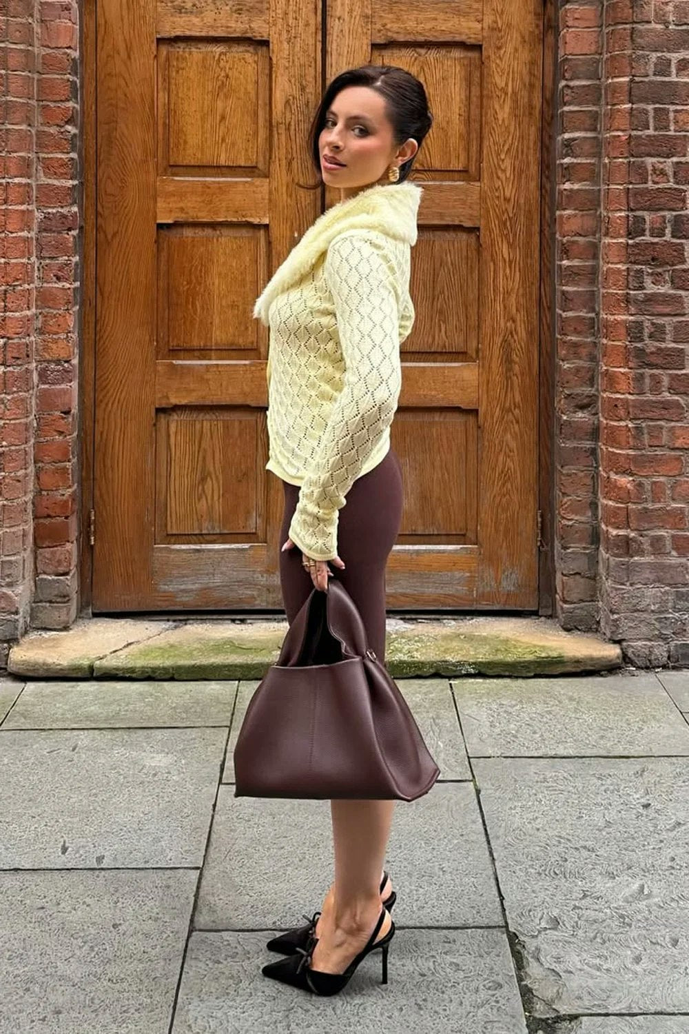 House of Sunny Vanilla Peggy Cardigan - Butter