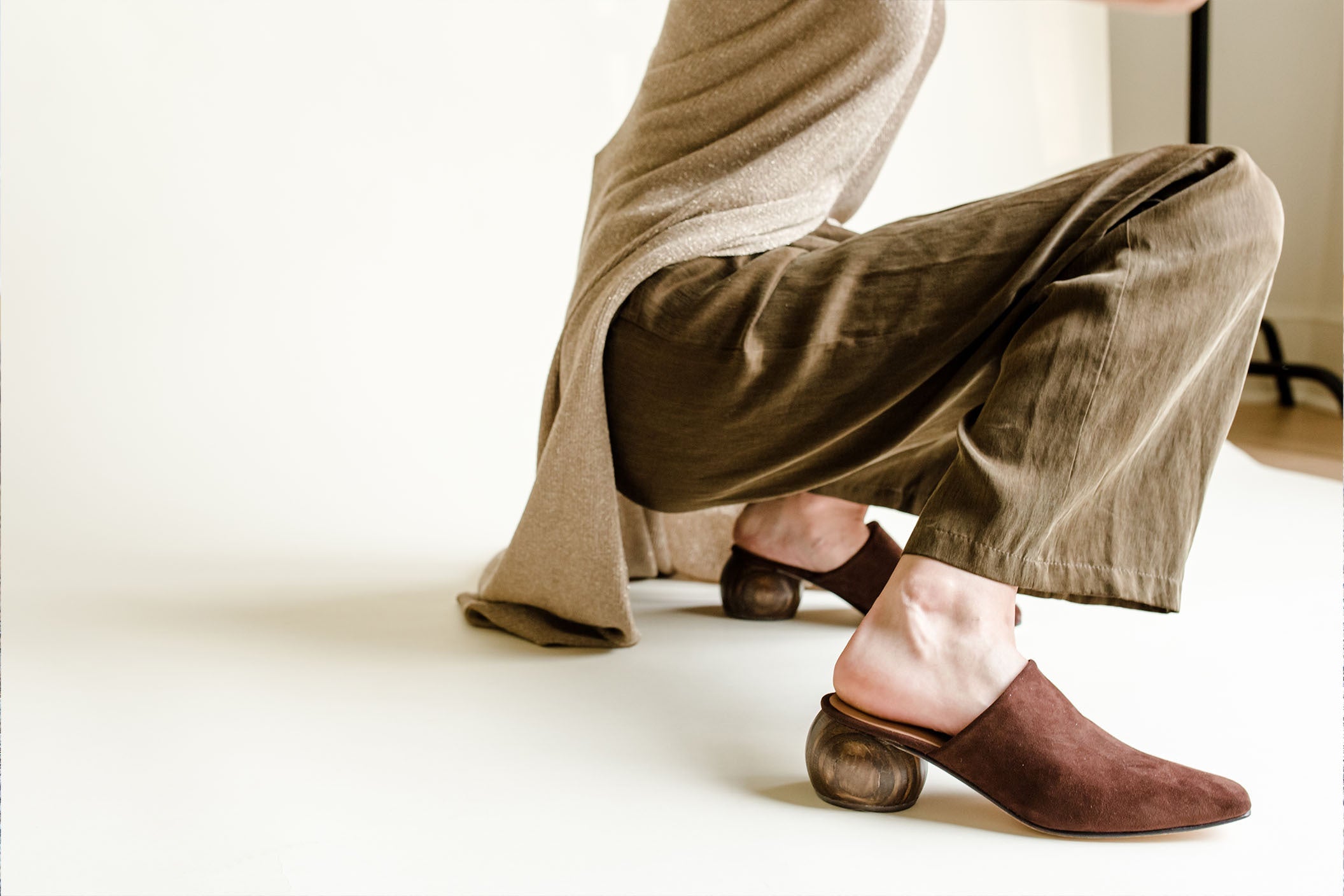 Huma Blanco Mina Heeled Mule