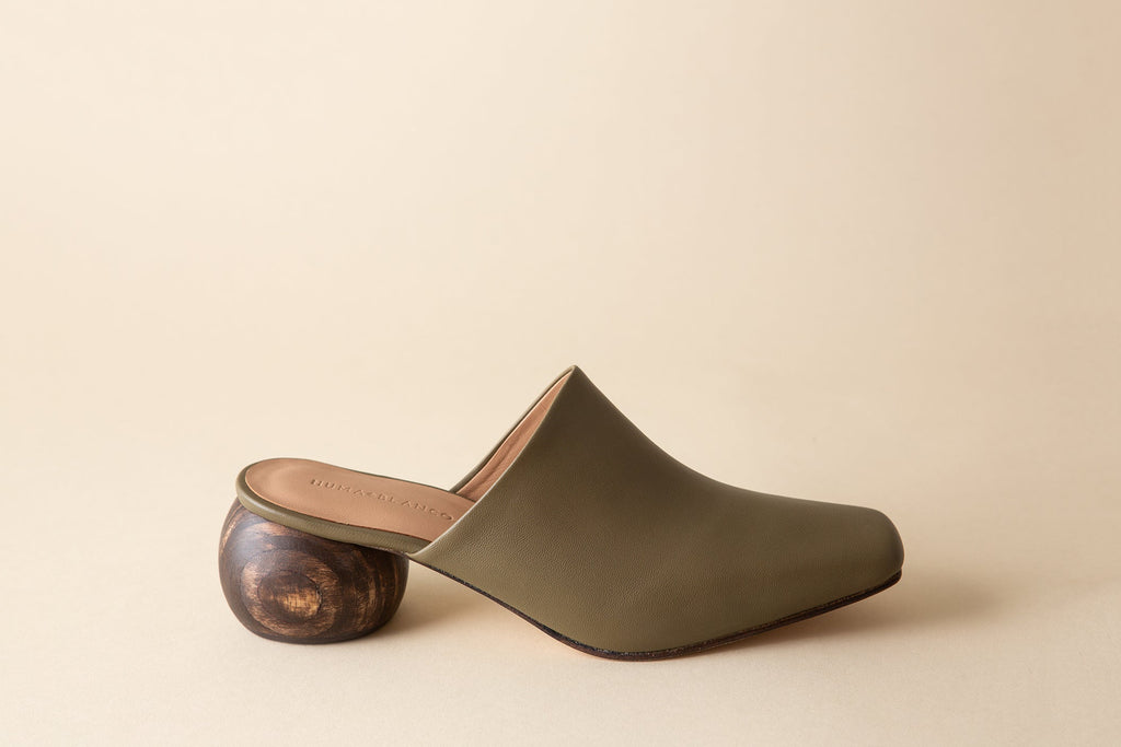 Huma Blanco Mina Heeled Mule