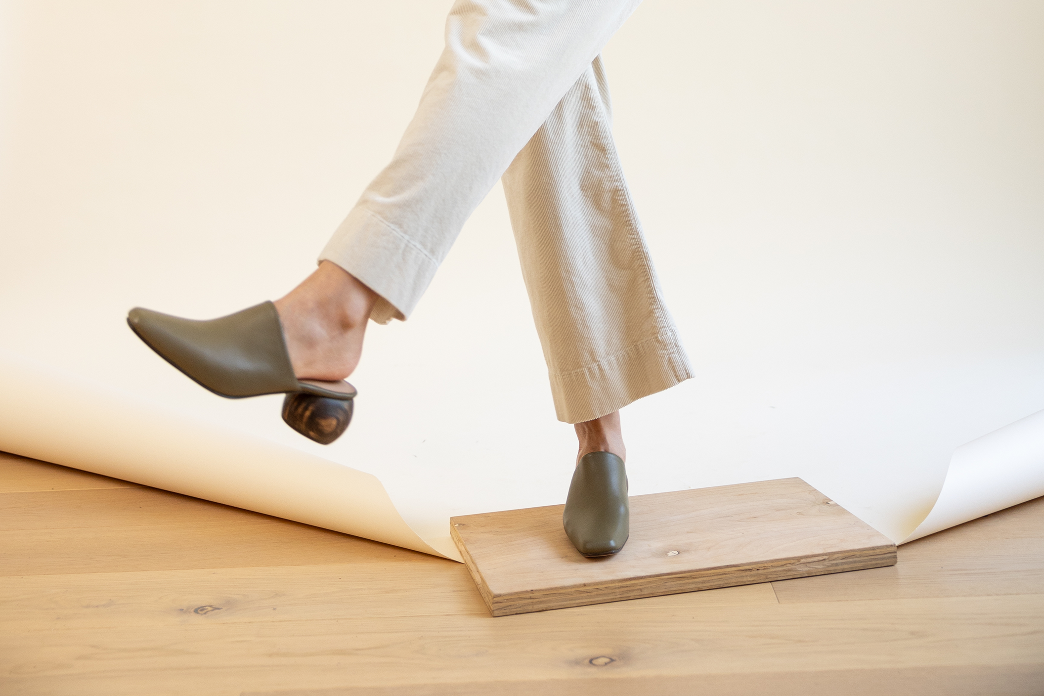 Huma Blanco Mina Heeled Mule