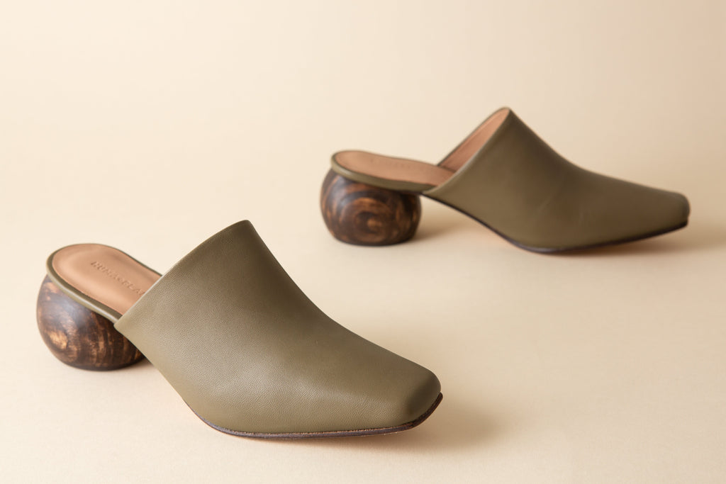 Huma Blanco Mina Heeled Mule