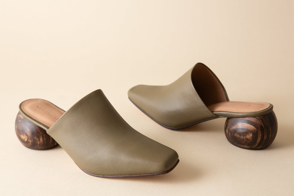 Huma Blanco Mina Heeled Mule