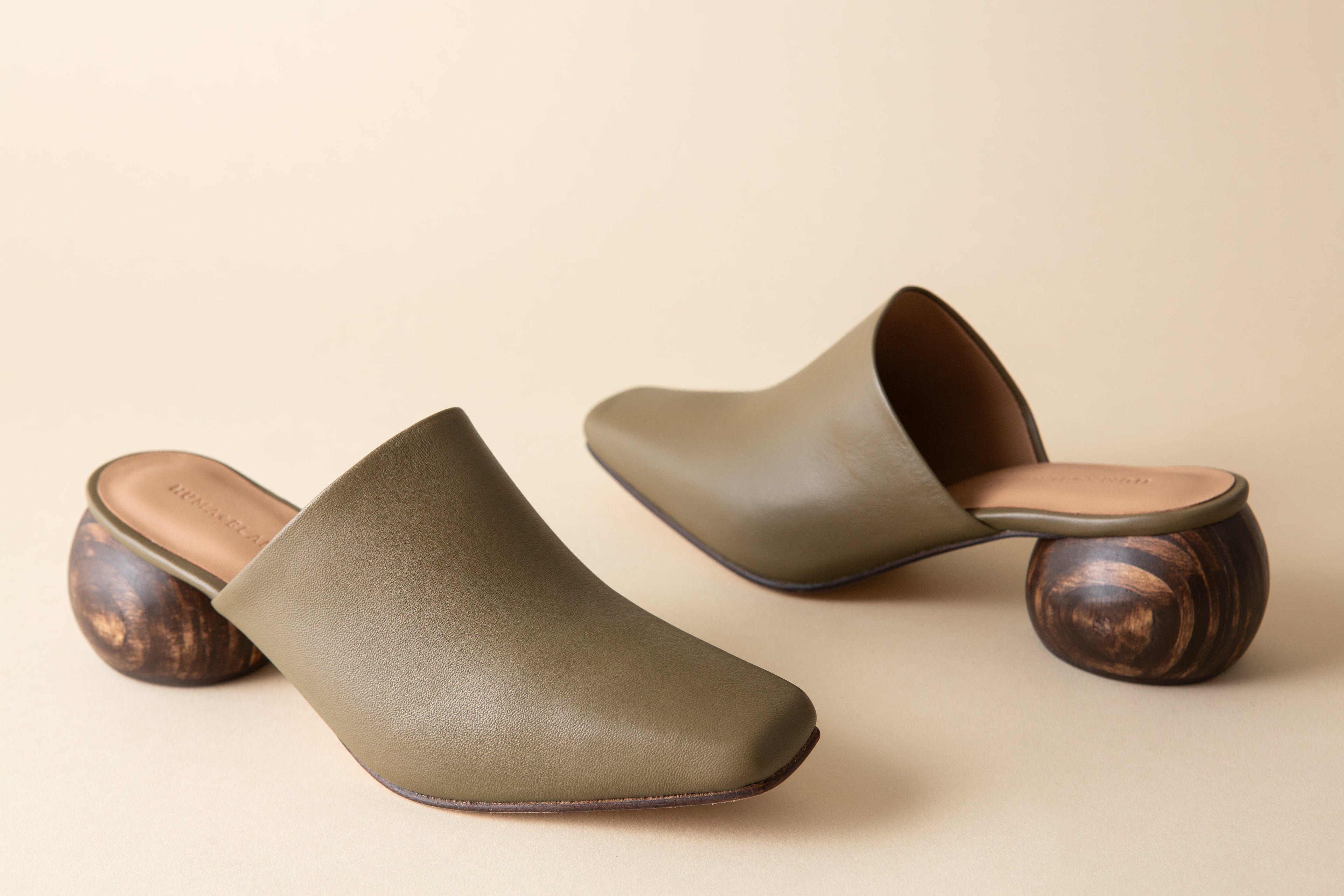 Huma Blanco Mina Heeled Mule