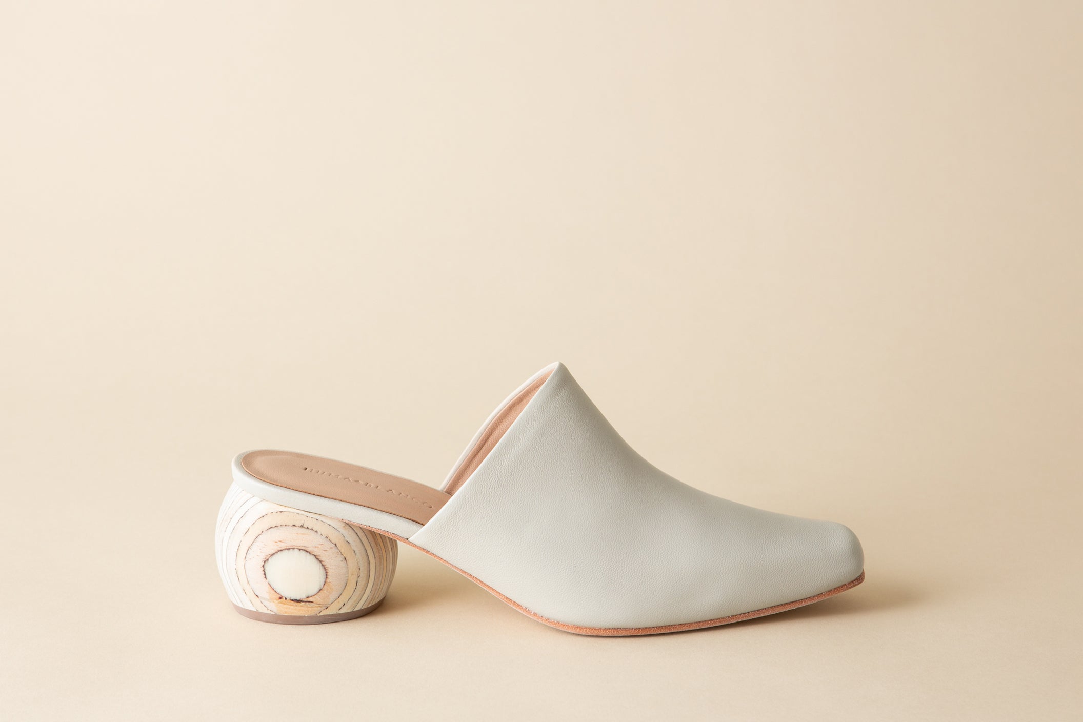 Huma Blanco Mina Heeled Mule