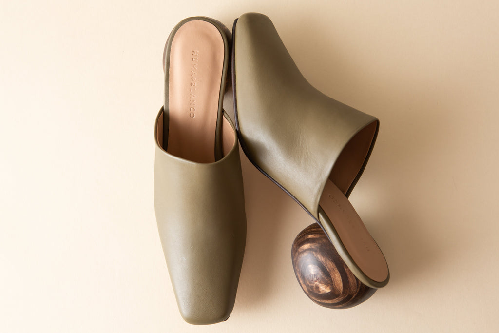 Huma Blanco Mina Heeled Mule