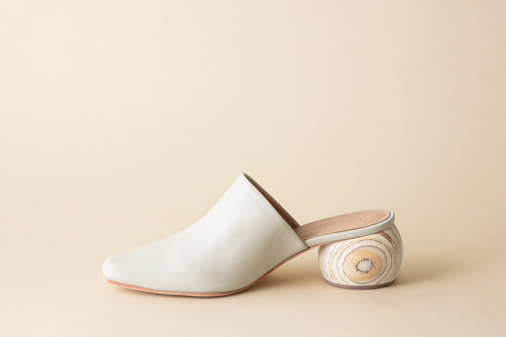Huma Blanco Mina Heeled Mule